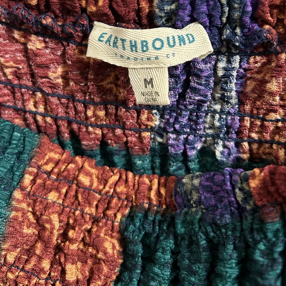 EARTHBOUND Patchwork Multi-Color Dress - Picture 4 of 5
